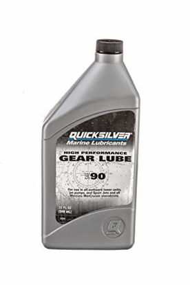 Picture of Quicksilver 858064Q01 High Performance SAE 90 Gear Lube for Mercury Outboards and MerCruiser Sterndrives, 32 oz