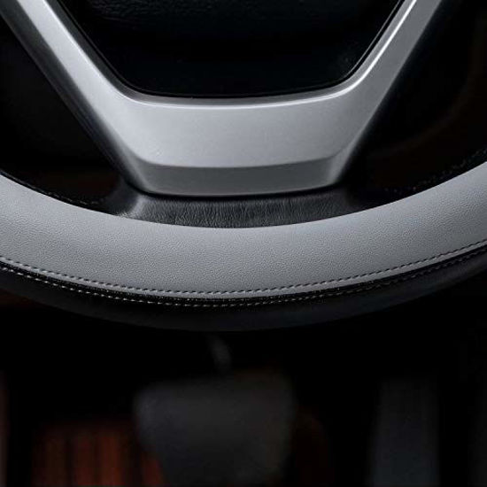 GetUSCart Microfiber Leather Steering Wheel Cover Large
