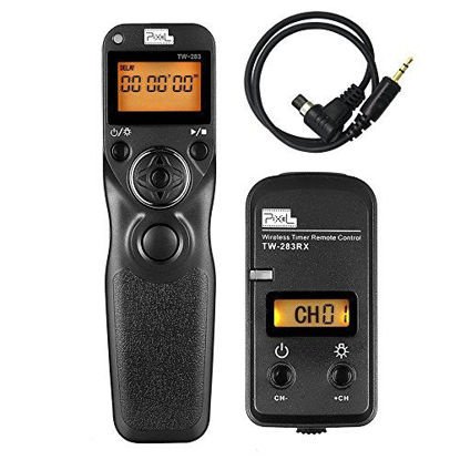Picture of Pixel Timer Shutter Release TW283-N3 Wireless Remote Control for Canon 5D Mark III/ 5D Mark IV/ 5D 6D /7D Mark II/ 7D 50D 40D 30D D60 D30 1DX MARKII