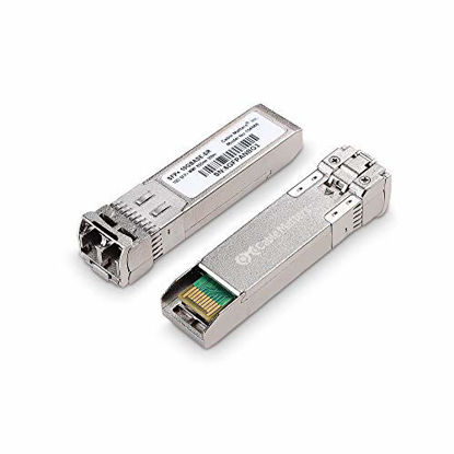 Picture of Cable Matters 2-Pack 10GBASE-SR SFP+ to LC Multi Mode 10G Fiber Transceiver Modular for Cisco, Ubiquiti, TP-Link, Huawei, Mikrotik, Netgear, and Supermicro Equipment