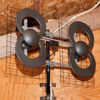 Picture of Antennas Direct Clearstream 4 TV Antenna, 70+ Mile Range, UHF, Multi-Directional, Indoor, Attic, Outdoor, Mast W/Pivoting Base/Hardware/Adjustable Clamp/Sealing Pads, 4K Ready, Black - C4-CJM