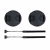 Picture of 49mm Front Lens Cap Cover with Deluxe Cap Keeper for Canon EOS M50 M5 M6 Mark II M200 M100 with Kit Lens EF-M 15-45mm f/3.5-6.3 is STM Lenses and More Lens with 49mm Filter Thread