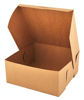 Picture of Southern Champion Tray 0961K Kraft Paperboard Non Window Lock Corner Bakery Box, 9" Length x 9" Width x 4" Height (Case of 200)