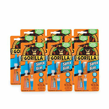 Picture of Gorilla Super Glue, Two 3 Gram Tubes, Clear, (Pack of 9)