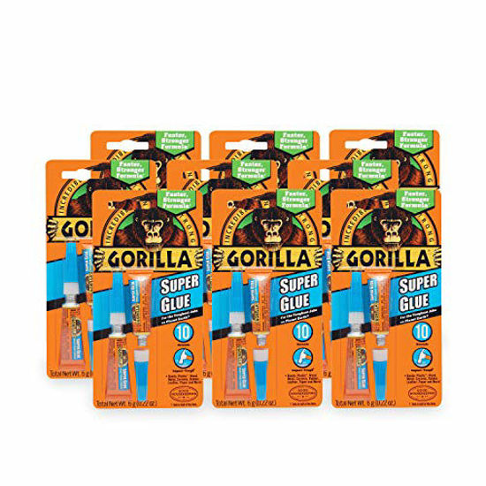 Picture of Gorilla Super Glue, Two 3 Gram Tubes, Clear, (Pack of 9)