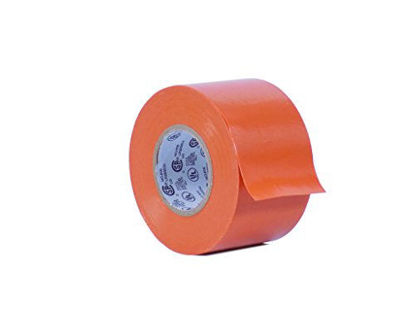 Picture of WOD ETC766 Professional Grade General Purpose Orange Electrical Tape UL/CSA listed core. Vinyl Rubber Adhesive Electrical Tape: 1.5 inch X 66 ft - Use At No More Than 600V & 176F (Pack of 10)