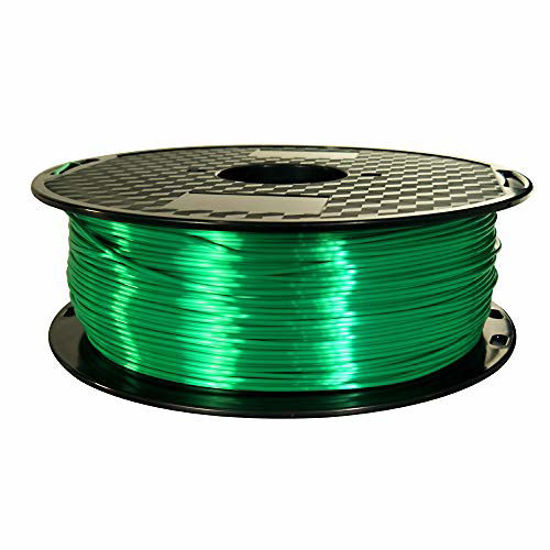 Picture of Silk Jade Green PLA 3D Printer Filament 1.75mm 1KG 2.2 LBS Spool 3D Printing Material CC3D Shine Silky Shiny Metallic Metal Gold Silver Copper Bronze PLA Filament