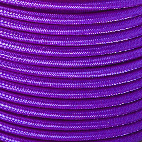 Picture of PARACORD PLANET Elastic Bungee Nylon Shock Cord 2.5mm 1/32", 1/16", 3/16", 5/16", 1/8, 3/8", 5/8", 1/4", 1/2 inch Crafting Stretch String 10 25 50 & 100 Foot Lengths Made in USA