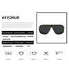 Picture of AEVOGUE Sunglasses For Men Goggle Alloy Frame Brand Designer AE0336 (Gold&Black, 62)