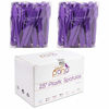Picture of 200pcs PANA Cosmetic Make Up Disposable Plastic 2.5" Spatulas Skin Care Facial Cream Mask Spatula (PURPLE-200 Pieces in a Box)