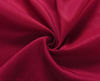 Picture of Biscaynebay Wrap Around Bed Skirts Elastic Dust Ruffles, Easy Fit Wrinkle and Fade Resistant Silky Luxrious Fabric Solid Color, Red for King and California King Size Beds 15 Inches Drop
