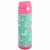 Picture of Snug Flask for Kids (500ml) - Vacuum Insulated Water Bottle with Straw (Llamas)