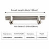 Picture of homdiy 25Pack Cabinet Handles Brushed Nickel Cabinet Pulls 3-3/4in Hole Center - HD201SN Kitchen Hardware for Cabinets Sliver Cabinet Hardware Pulls for Bathroom, Bedroom,Wardrobe