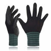 Picture of DEX FIT Gardening Gloves FN320, 3D Comfort Stretch Fit, Power Grip, Durable Foam Nitrile, Thin & Lightweight Premium Nylon, Machine Washable, Black X-Large 12 Pairs