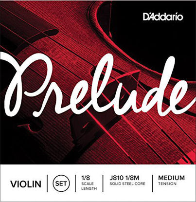 Picture of D'Addario Prelude Violin String Set, 1/8 Scale, Medium Tension