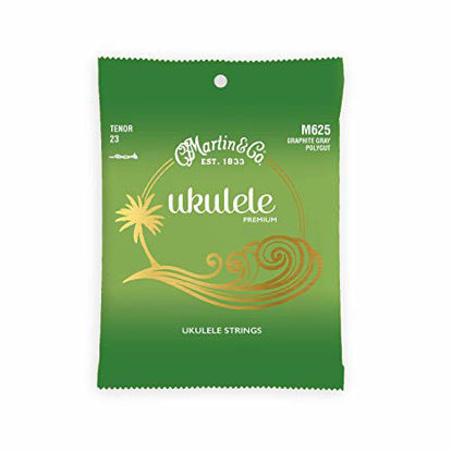 Picture of Martin Premium Polygut Ukulele Strings M625, Tenor-Gauge Graphite Gray Ukulele Strings
