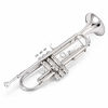 Picture of Eastar ETR-380N Trumpet Standard Bb Nickel Trumpet Set for Student Beginner with Hard Case Gloves 7C Mouthpiece Valve Oil and Trumpet Cleaning Kit