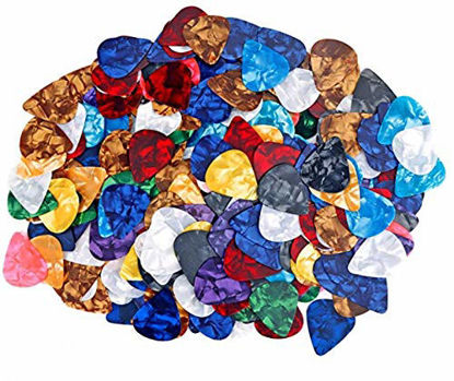 Picture of AUGSHY 300 Pcs Guitar Picks Sampler Value Pack, Includes Thin, Medium & Heavy Gauges