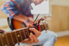 Picture of Kyser Quick-Change Capo for 6-string acoustic guitars, Sunburst, KG6SNB