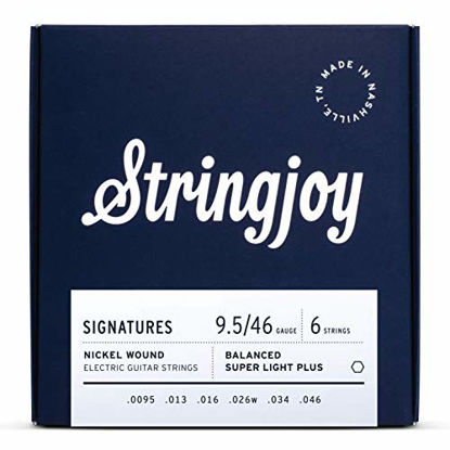 Picture of Stringjoy BAL95 Signature Nickel Electric Guitar Strings, (Balanced Super Light Plus Gauge - 9.5-46)