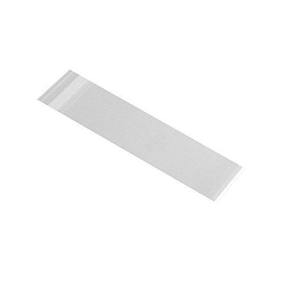 Picture of 200ct Clear Adhesive Cello Bags 2x10-1.4 mils Thick Self Sealing OPP Plastic Bags for Bakery Cookies Christmas Halloween Party Decorative Gift (2'' x 10'')