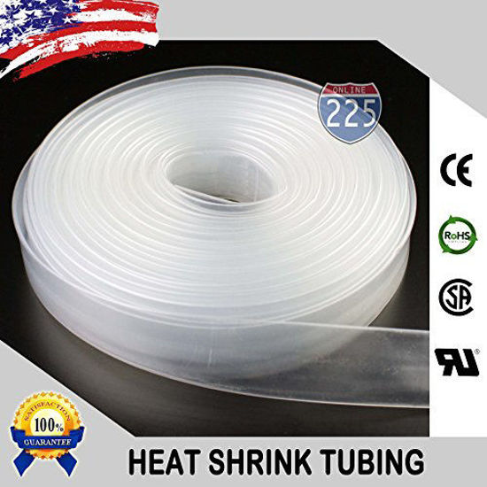 Picture of 10 FT 1" 25mm Polyolefin Clear Heat Shrink Tubing 2:1 Ratio