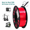 Picture of Silk Red PLA Satin Shiny 3D Printer Filament, 1.75mm Diameter 1kg Spool 2.2lbs Widely Support FDM 3D Printers, with Extra One Bag Filament Sample Gift DO3D