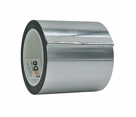 Picture of WOD MPFT2 Silver Metalized Polyester Mylar Film Tape with Acrylic Adhesive, 4 inch x 72 yds. Vibrant Mirror Like Finish, Decor Tape for Detailing Accent Wall, Graphic Arts, Car and Boat Trim