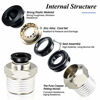 Picture of Tailonz Pneumatic Male Straight 3/8 Inch Tube OD x 1/2 Inch NPT Thread Push to Connect Fittings PC-3/8-N4 (Pack of 2)