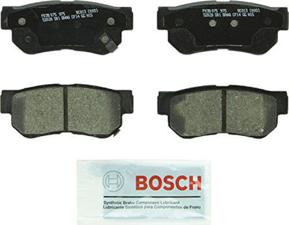 Picture of Bosch BC813 QuietCast Premium Ceramic Disc Brake Pad Set For Select Hyundai Azera, Elantra, Santa Fe, Sonata, Tucson, XG300, XG350; Kia Amanti, Magentis, Optima, Sportage; Rear