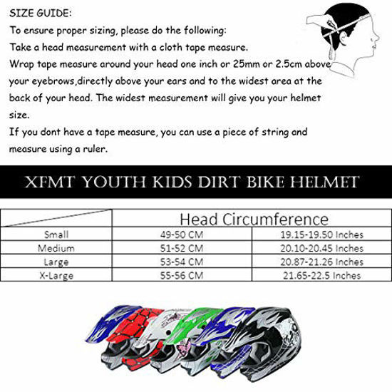 GetUSCart- XFMT Youth Kids Motocross Offroad Street Dirt Bike Helmet ...