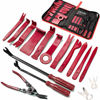 Picture of 19Pcs Trim Removal Tool,Car Panel Door Audio Trim Removal Tool Kit, Auto Clip Pliers Fastener Remover Pry Tool Set with Storage Bag