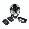 Picture of TCT-MT Skull Helmet w/Goggles+Gloves DOT Youth Kids Helmet Safty Motocross ATV Dirt Bike Helmets X-Large