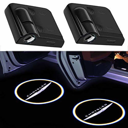 Picture of 2Pcs for Car Door Logo Projector Lights, Led Welcome Laser Door Lights Logo, Wireless Type Projector Car Door Lights for All Models, No Wiring, No Punching
