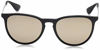 Picture of Ray-Ban Women's RB4171 Erika Sunglasses, Black/Gold Mirror, 54 mm