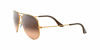Picture of Ray-Ban unisex adult Rb3025 Classic Gradient Sunglasses, Shiny Light Bronze/Pink/Brown Gradient, 55 mm US