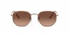 Picture of Ray-Ban unisex adult Rb3548n Flat Lens Sunglasses, Copper/Pink Gradient Brown, 48 mm US
