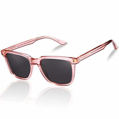 Picture of Carfia Chic Retro Polarized Womens Sunglasses UV400 Protection Hand-Polished Acetate Frame CA5354C