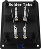 Picture of Jex Electronics Square Recessed Twin Speaker Quad 4X Gold Plated Terminal Solid Metal Binding Post Plate for sub-woofer