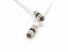 Picture of 12' Feet, White RG6 Coaxial Cable (Coax Cable) - Made in The USA - with Connectors, F81 / RF, Digital Coax - AV, CableTV, Antenna, and Satellite, CL2 Rated, 12 Foot