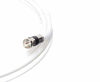 Picture of 12' Feet, White RG6 Coaxial Cable (Coax Cable) - Made in The USA - with Connectors, F81 / RF, Digital Coax - AV, CableTV, Antenna, and Satellite, CL2 Rated, 12 Foot