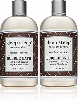 Picture of Deep Steep Bubble Bath, Vanilla Coconut, 17 Ounce (Pack of 2)