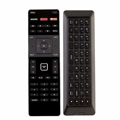 Picture of New XRT500 QWERTY Keyboard with Back Light Remote fit for VIZIO M43-C1 M49-C1 M50-C1 M55-C2 M60-C3 M65-C1 M70-C3 M75-C1 M80-C3 M322I-B1 M422I-B1 M492I-B2 M502I-B1 M552I-B2 M602I-B3 M652I-B2 M702I-B3