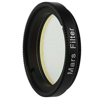 Picture of Astromania 1.25" Mars Observing Eyepiece Filter - Prepare for July's Opposition - Designed to Ferret Out Resolution of Martian Polar Regions, Highland Mountain ranges, and expansive mare flatlands