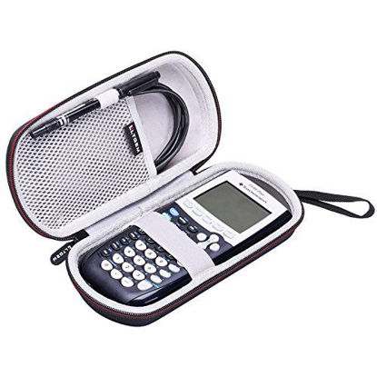 Picture of LTGEM Case for Texas Instruments TI-84, 89/83 / Plus/CE Graphics Calculator-Includes Mesh Pocket.(Hard and Black)