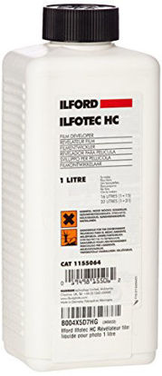 Picture of Ilford Ilfotec HC Fine Grain Developer for Black &amp; White Film, Liquid Concentrate 1 Liter Bottle.
