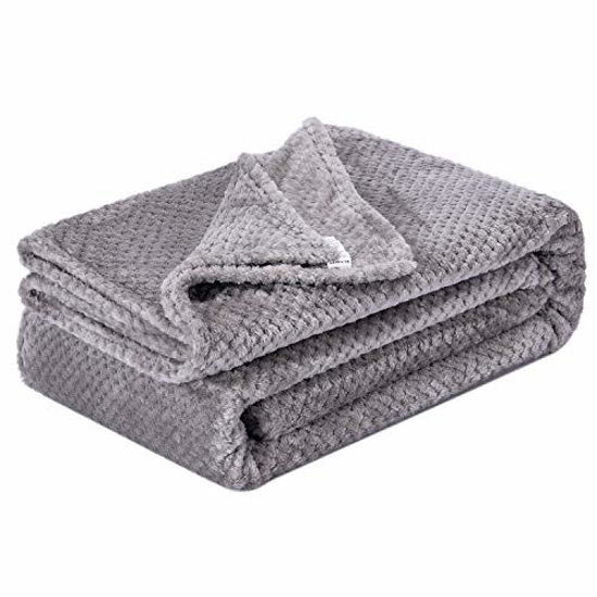 GetUSCart- Fuzzy Throw Blanket, Plush Fleece Blankets for Adults