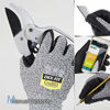 Picture of DEX FIT Level 5 Cut Resistant Gloves Cru553, 3D Comfort Stretch Fit, Power Grip Foam Nitrile, Smart Touch, Durable Thin & Lightweight, Machine Washable, Grey Small 1 Pair
