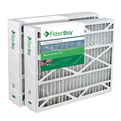 Picture of FilterBuy 14.5x27x5 Trane American Standard BAYFTFR14M2 FLR06078 Compatible Pleated AC Furnace Air Filters (MERV 13, AFB Platinum). 2 Pack.