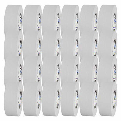 Picture of 2" Pro Gaff Gaffers Tape 55 yards length white matte. Premium Heavy-Duty Gaffers Tape trusted by professional Gaffers. Made in the USA. Holds Tight, Easy to remove. (Pack of 24)